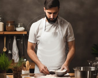 Chef Apron Template, Customizable Apron Design, Mockup for Cooking Apron, Personalized Apron Image, Blank Apron Template, Culinary Mockup
