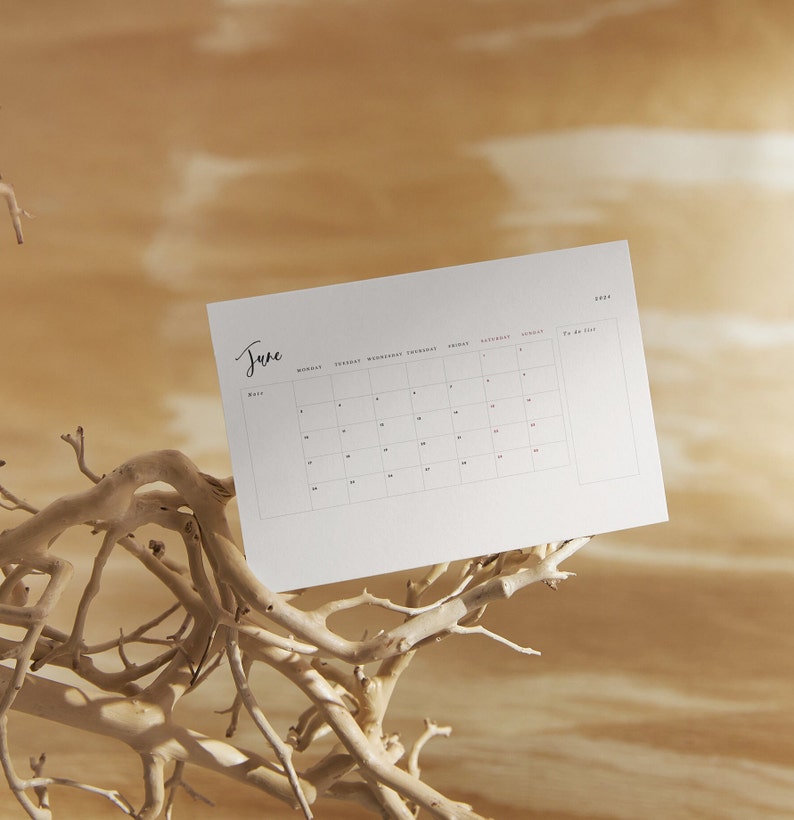 2024 Printable Planner 2024 Minimalist Calendar Printable Etsy Australia