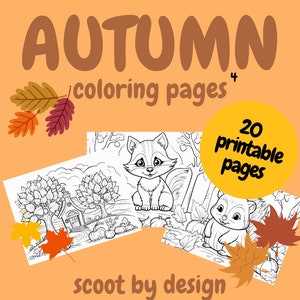 Autumn Coloring Pages, Autumn Coloring for Kids and Adults, Fall Coloring Pages, Fun Family Activities, Relaxing Fun, Halloween, Family Time
