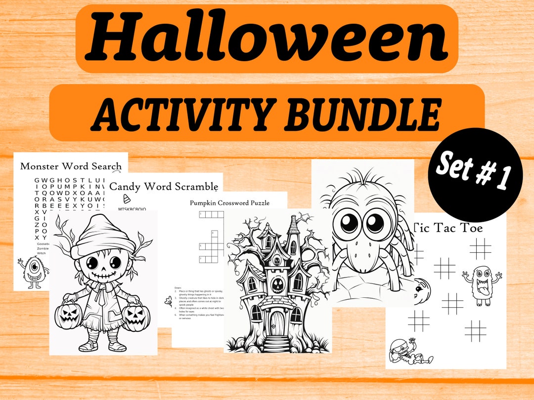 Spooky Activity Halloween Activity Pack , Halloween Activities, Halloween Activity ...