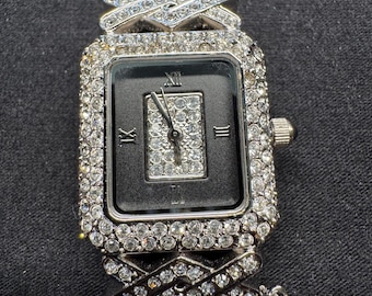 Victoria Wieck Crystal Watch: New Leather Band, Elegant Women's Wristwatch