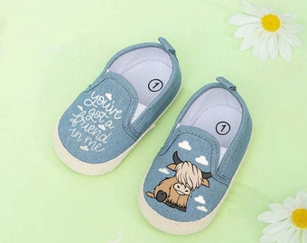 Highland Cow Baby Shoes