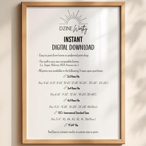 Faith Minimalist Typography Christian Wall Art (Digital Download) image 3