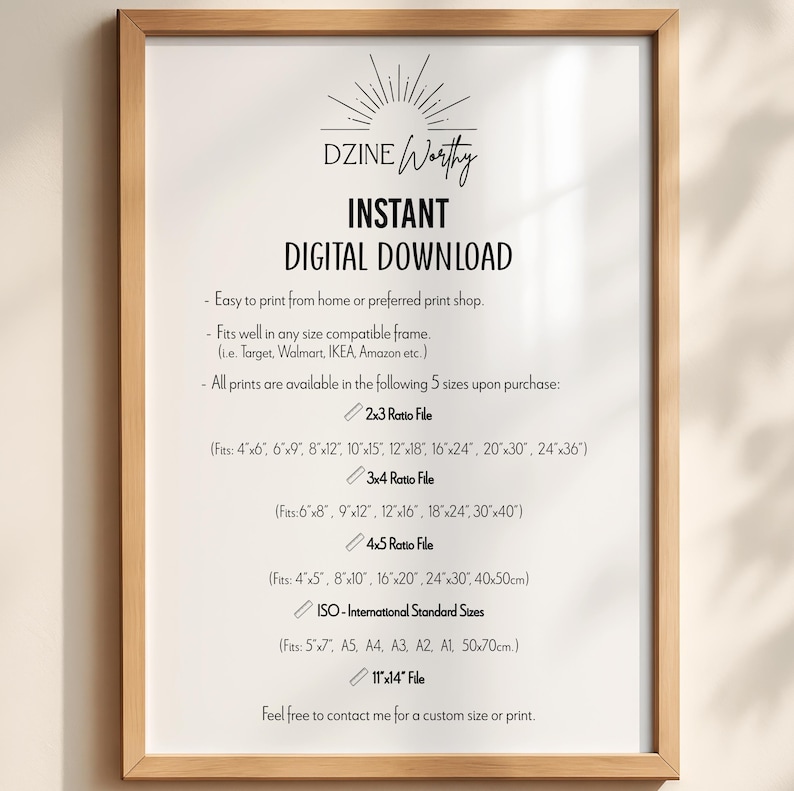 Faith Minimalist Typography Christian Wall Art (Digital Download) image 3
