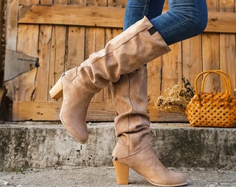 Luxurious Fall Suede Boots: Stylish Comfort for Autumn Adventures | Handcrafted Fashion