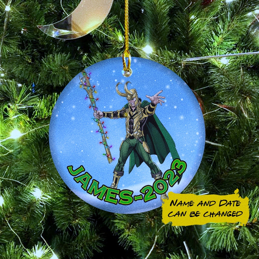 Christmas Ornament Frosty Loki Ornament Personalized Custom Etsy