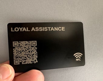NFC Business Card Metal Business cart Laser Engraved FULL CUSTOMIZED