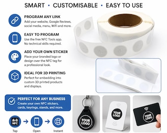 Ntag213 NFC TAG Sticker 13.56MHz ISO14443A NTAG 213 Unversial sticker empty 5/10/50pcs