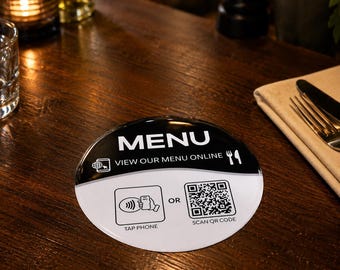 NFC  & Qr menu . tap to nfc sticker to redirect to online menu