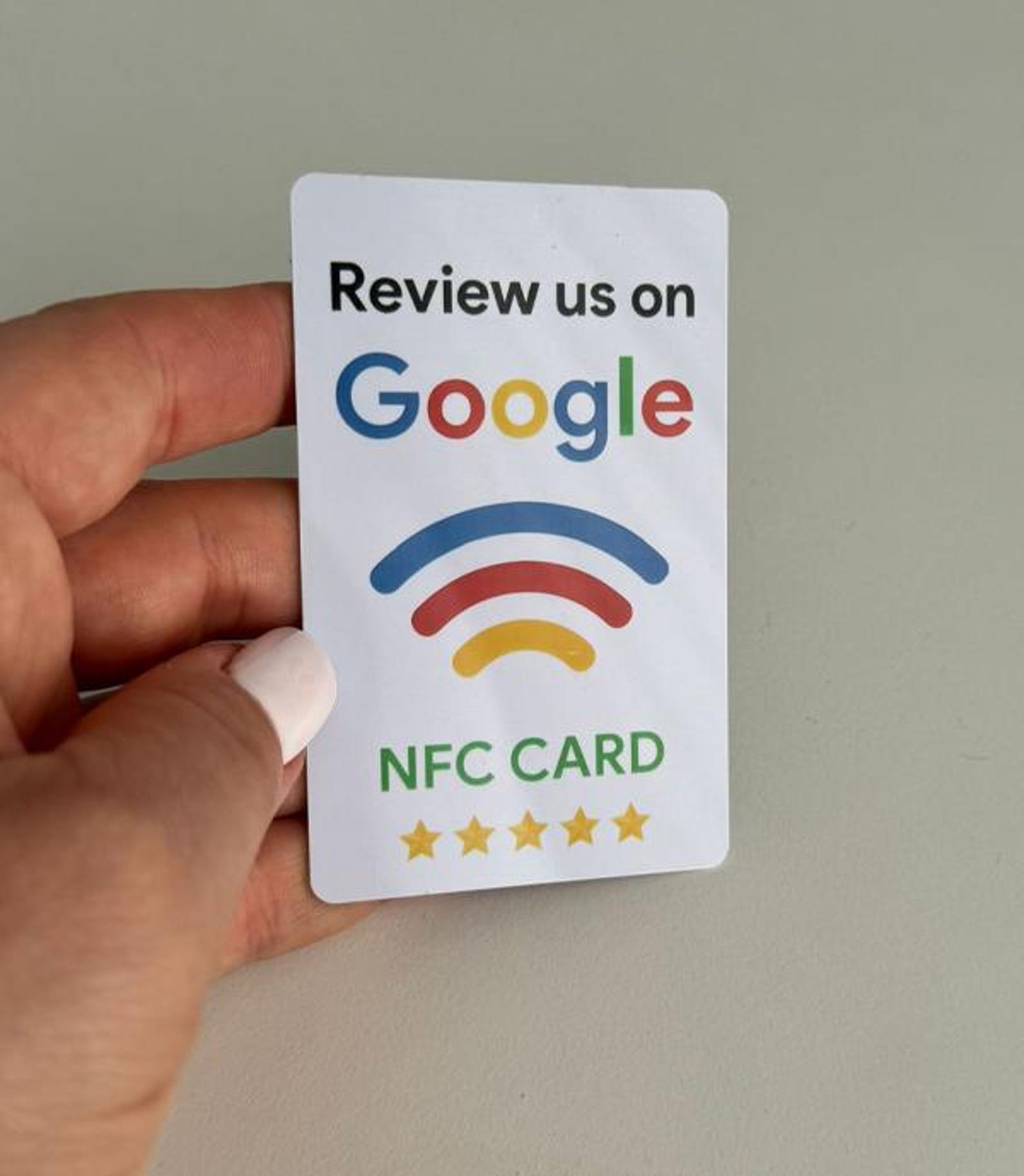 NFC Google Review Card: Tap & Scan Qr for Increase Reviews PVC Business ...