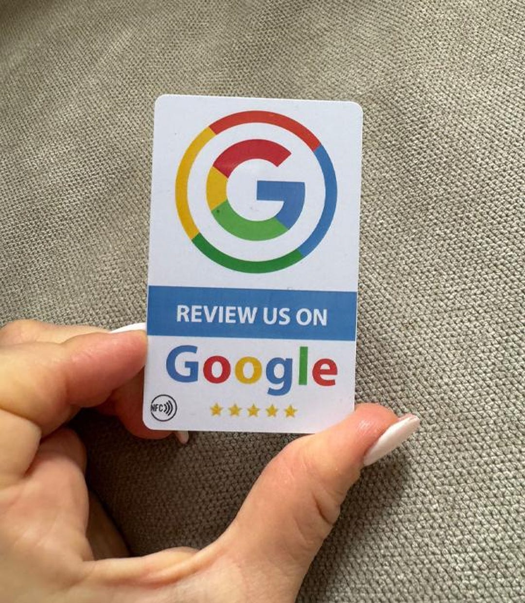NFC Google Review Card: PVC QR Code Card - Etsy