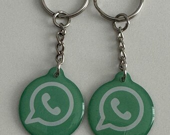 NFC WhatsApp Keychain (2pcs): Instant Contact Sharing