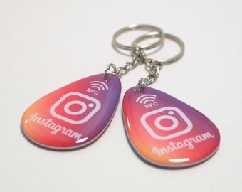 Instagram Keychain NFC  2-Pack: Tap to Connect nfc