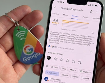 NFC Google Review Keychain: Increase Business Reviews