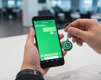 NFC WhatsApp Keychain (5-Pack): Instant Contact Sharing