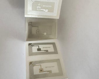 NFC NTAG213 Transparent Stickers (40x25mm): 13.56MHz ISO14443A