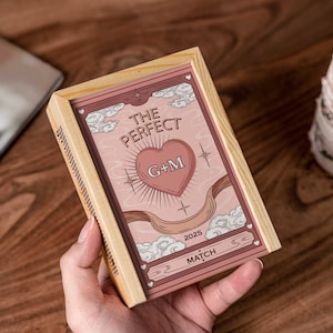 Custom Wooden Matchbox Art for Couples, Personalized Couples Large Matchbox, Wedding Gift for Couple, Housewarming Gift, Engagement Gifts