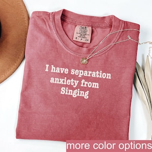 comfort colors singing shirts, Funny Shirt, Theatre Shirt, Singer Shirt, Music Lover Gift, Singing Shirt, Karaoke Shirt, gift for singer
