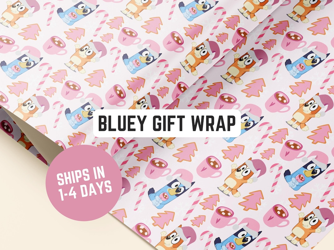 Bluey Gift Wrapping Paper Bluey Wrapping Paper Roll Etsy UK