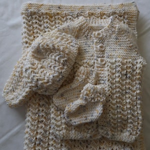 Knit Baby Layette Set