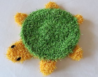 Child’s Crochet Turtle Sea Bath Mitt Scrubby