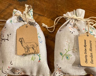 2 Alpaca Poo Brew Bags (4 tea bags) - all natural manure -garden soil amendment-fertilizer