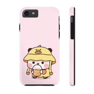 Duckie Bubu - Couples Phone Case | Bubu and Dudu | Panda Bear | Cute Phone Case - Kawaii Cartoon Graphic Adorable Gift