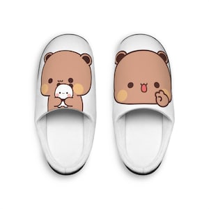 Men&#39;s Dudu Indoor Slippers | Bear Panda | Bubu and Dudu | Couples Accessories Holiday Couples Gift Idea