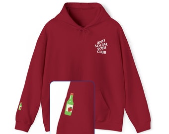 Anti Social Soju Club Strawberry Flavor Edition Couples Hoodie