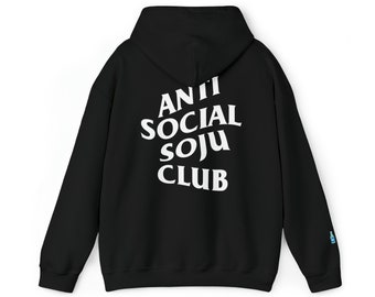 Anti Social Soju Club Hoodie – Kawaii Korean Style