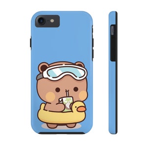 Duckie Dudu - Couples Phone Case | Panda Bear | Bubu and Dudu | Couples Accessories - Kawaii Cartoon Graphic Cute Holiday Couples Gift