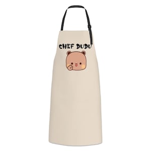 Dudu Version - Cooking Apron | Panda Bear | Bubu and Dudu | Couples Gift | Kitchen wear
