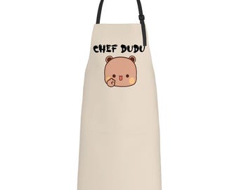 Dudu Version - Cooking Apron | Panda Bear | Bubu and Dudu | Couples Gift | Kitchen wear