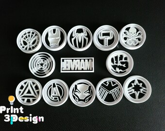 Avengers cookie cutters set