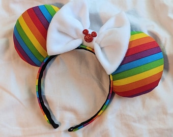 Rainbow Pride Mouse Ears