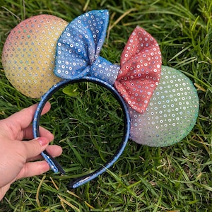 Rainbow Sparkle Mouse Ears