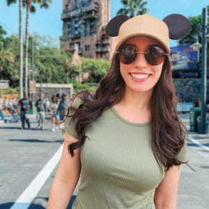 Tan Mouse Ear Hat