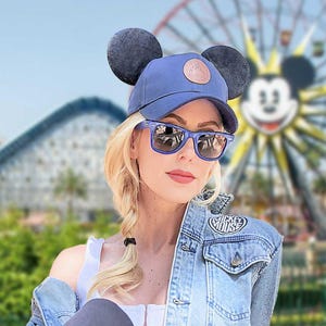 Navy Mouse Ear Hat