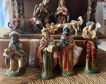 Vintage Italian Nativity Scene Figures Etsy