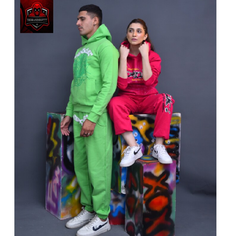 New Beautiful Couples Tracksuits Set Green & Pink - Etsy