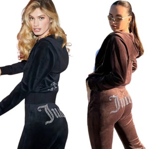 Black juicy 2025 couture sweatsuit