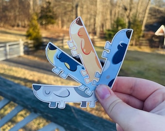Bluey Long Dog character stickers