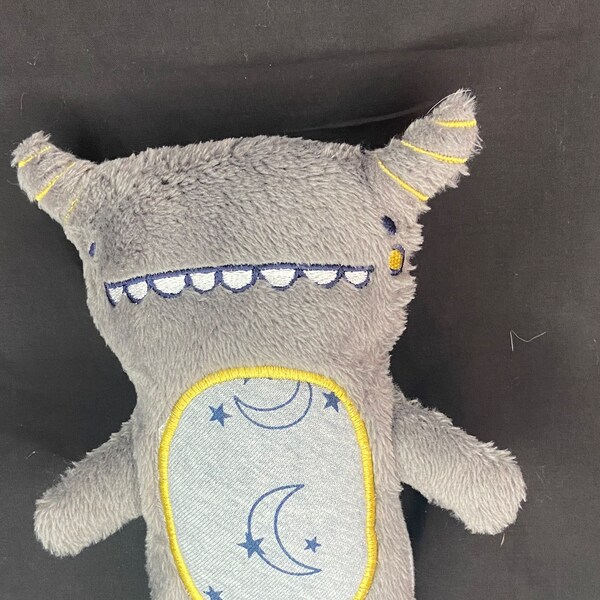 Minky Grey Monster Plush