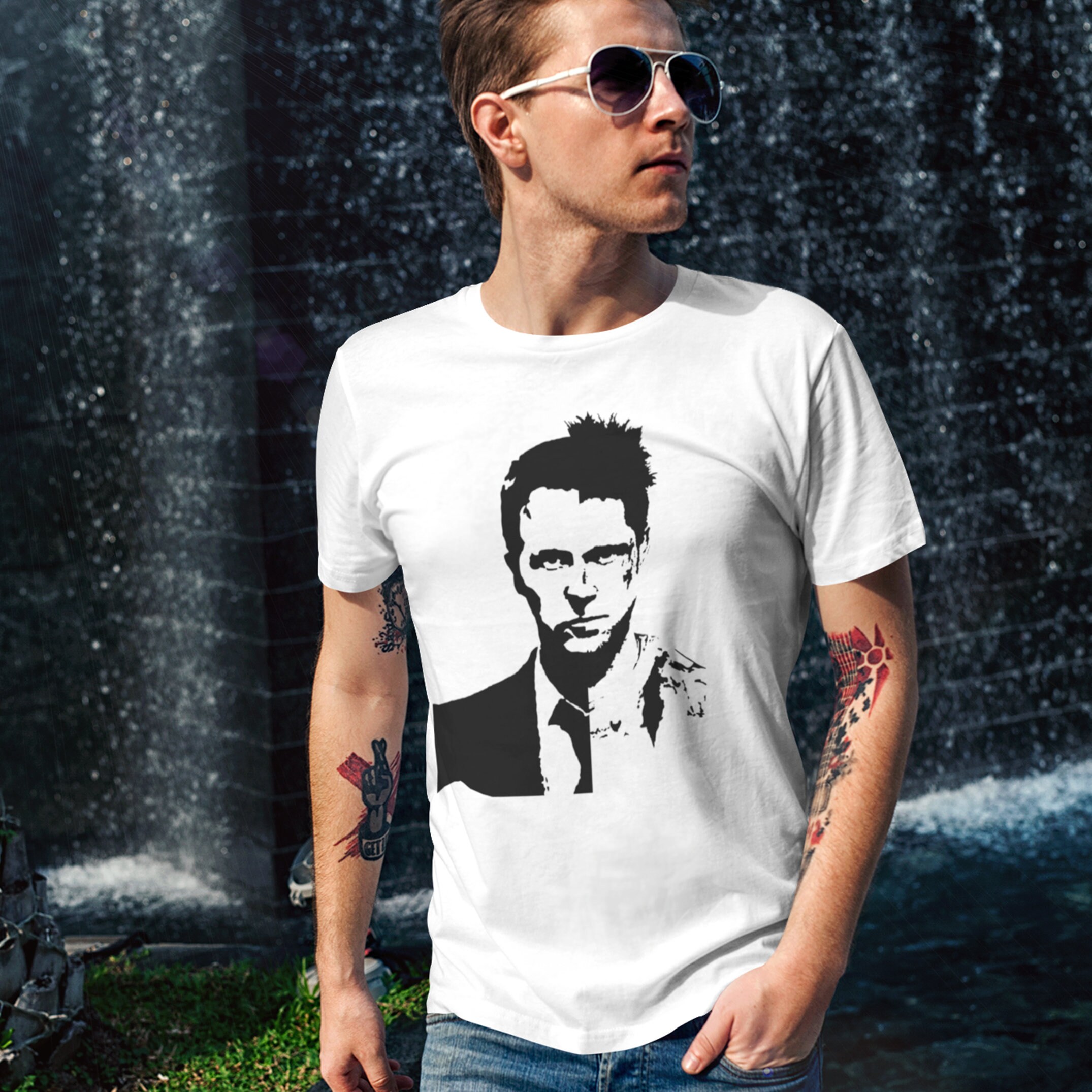 Fight Club Characters Tee Movie Stars Shirt Tyler Durden Tshirt
