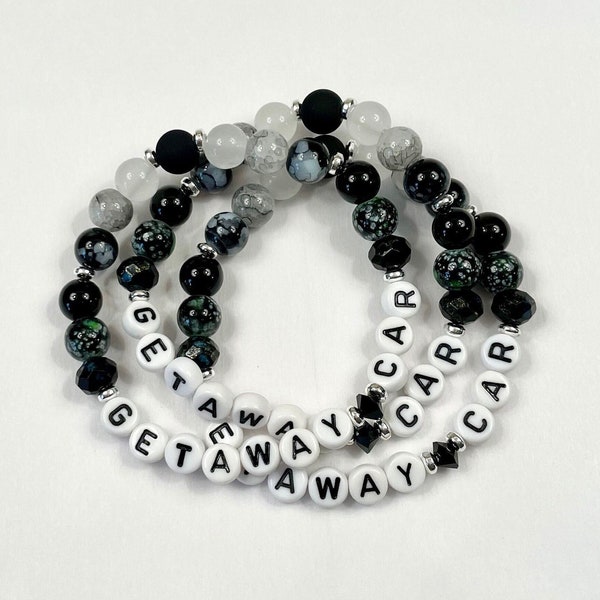 Getaway Car Taylor Swift Eras Tour glass beaded friendship bracelets