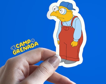 Worker Moleman | Hans Moleman Sticker | Simpsons Sticker