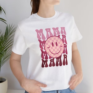 Retro Smiley Face Shirt, Checkered Smiley Face T-Shirt, 70s Vibes Top, Fun Hippie Apparel, Vintage Style Tee
