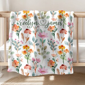 Custom Name Blanket for Kids, Personalized Name Blanket for Girls, Baby Shower Gift, Newborn Baby Gift, Baby Name Blanket