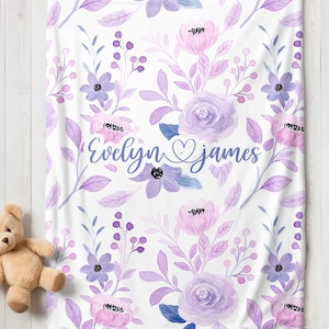 ShineSand Personalized Baby Blanket - Custom Name Blanket For Baby Boy Or Girl, New Mom Gift - View #4