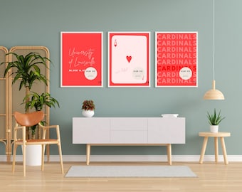 University of Louisville Prints- set of 7